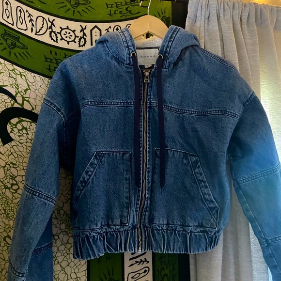 Aeropostale | Puffy Denim Sherpa Jacket - Picture 4 of 6